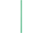 Cylindrical mint green candle