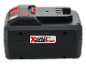 Power tool battery with charge indicator and X20V Team logo.