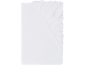 White fitted sheet, folded