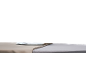 Iron on an ironing board with beige fabric