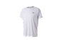 White men's short-sleeved sports t-shirt with a round neck.