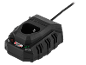Black power tool battery charger with a cable, featuring 'X12V TEAM' and 'max 2.4A' text.