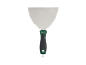 Spatula with a green and black handle and a replaceable bit