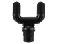 Black U-shaped massager attachment