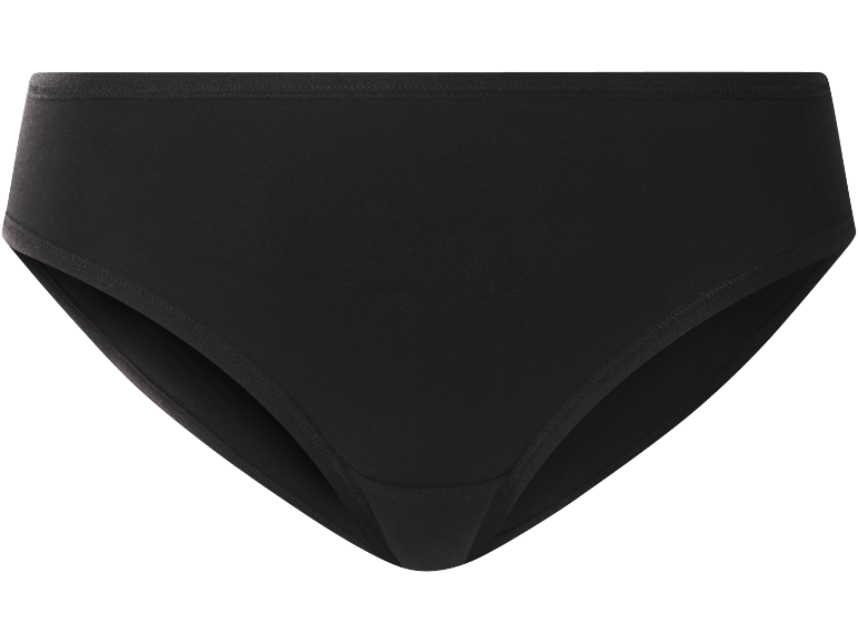 Black cotton women's briefs, simple and comfortable.