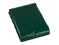 Folded green tarp with a woven texture.