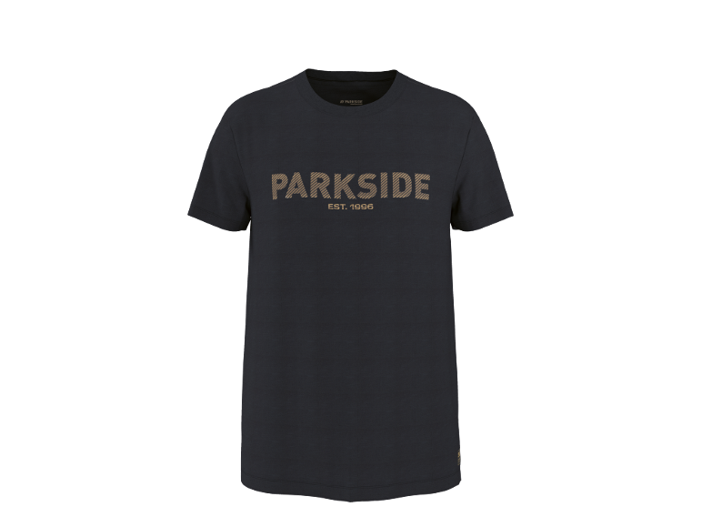 Dark blue T-shirt with the inscription «PARKSIDE EST. 1996» on the chest.