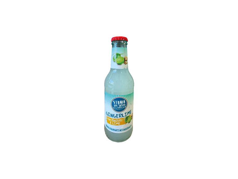 Strada del Gusto Gingerlime with ginger and lime, without colorants or preservatives.