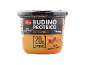 Caramel protein pudding, 20g protein, low fat, lactose-free.