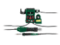 Soldering and rework station with soldering iron and hot air gun.