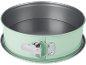 Round springform cake tin in mint green.