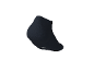 Black ankle sock with white details on the sole.