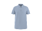 Light blue men's short-sleeved polo shirt.