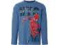 Blue long-sleeve top with Spider-Man graphic and 'NEW YORK CITY' text.