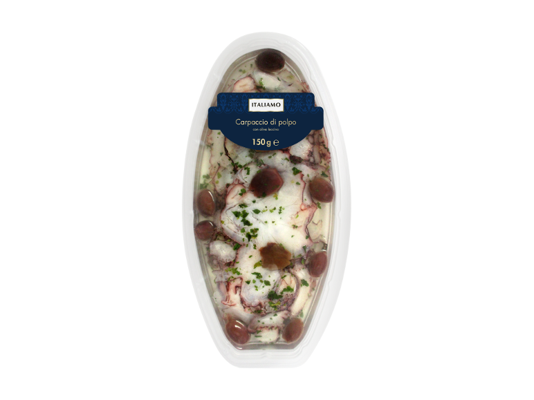 ITALIAMO octopus carpaccio with leccino olives, 150 g