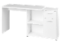 White desk with shelves and drawers
