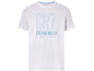 White short-sleeved t-shirt with light blue CR7 print and 'Cristiano Ronaldo Nightwear' text.