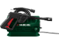 Green pressure washer with black and red spray gun and hose.