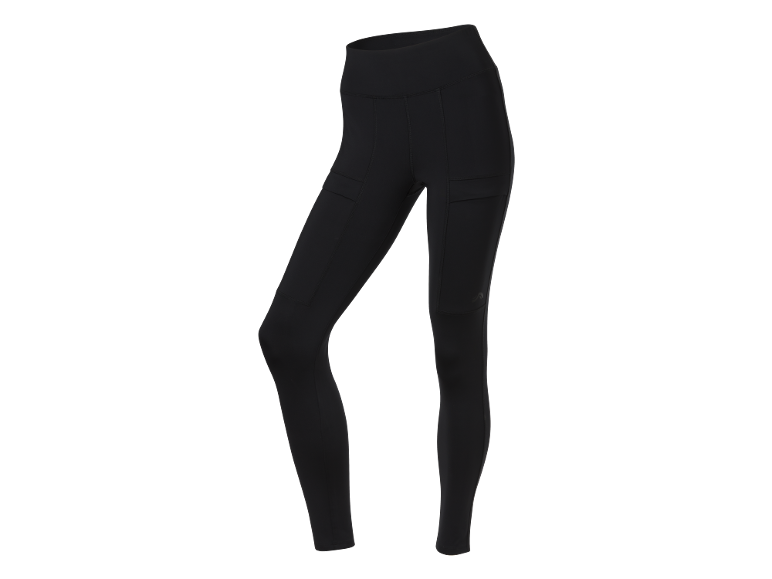 Black women's leggings with pockets.