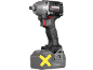 Cordless impact wrench with ergonomic handle, without battery.
