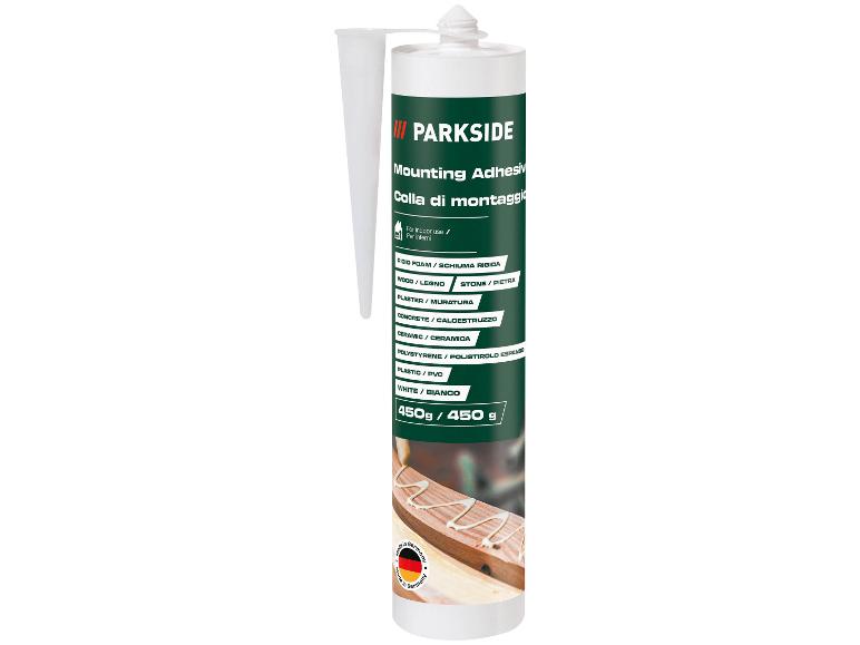 White mounting adhesive for various materials, 450g.
