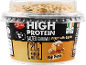 High protein salted caramel yogurt with granola, 20g protein per pot.