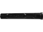 Black tool case with embossed text.