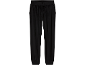 Black velvet jogging bottoms with elasticated waist and ankle cuffs