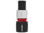 Black and white hose connector with a red ring and PERFORMANCE text