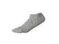 Grey ankle socks with black polka dots
