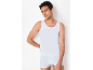 Man in white tank top and boxer briefs
