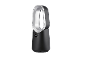 Black and silver bladeless fan with a digital display showing '10'.