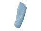 Light blue short sock with size 35-38 printed.