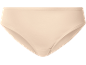 Flesh-colored cotton women's briefs, front view.