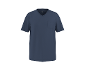 Men's navy blue V-neck t-shirt with a pocket