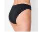 Women's black briefs, side view