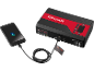 Portable jump starter and power bank charging a smartphone, with 'ULTIMATE SPEED' branding.