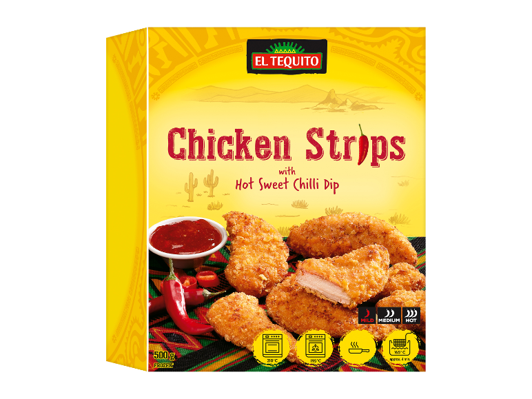 El Tequito chicken strips with sweet chilli dip, 500g