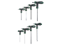 Two sets of T-handle hex keys of varying sizes, featuring black and green handles.