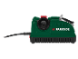Electric drill and knife sharpener with power cable.