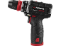 Cordless drill/driver with a black and red body and the text 'BRUSHLESS PERFORMANCE'.