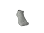 Light grey ankle sock with black polka dots