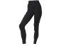 Women's black ribbed leggings.