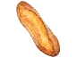 Rustic bread with a crispy, golden crust