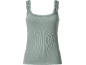 Ribbed camisole with lace details