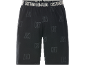 Black pajama shorts with CR7 print and footballer's name on the waistband.