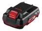 Black and red power tool battery pack with charge indicator and 'X20V TEAM' text.
