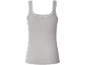 Light grey ribbed camisole with lace