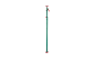 Adjustable green and red support prop for construction or DIY tasks.