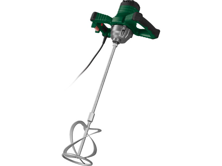 Paint and mortar mixer with mixing paddle